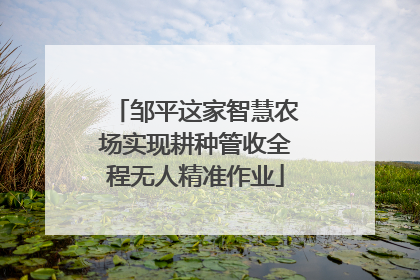 邹平这家智慧农场实现耕种管收全程无人精准作业