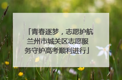 青春逐梦，志愿护航 兰州市城关区志愿服务守护高考顺利进行