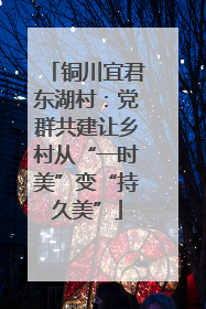 铜川宜君东湖村：党群共建让乡村从“一时美”变“持久美”