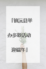 镇沅县举办多彩活动迎端午