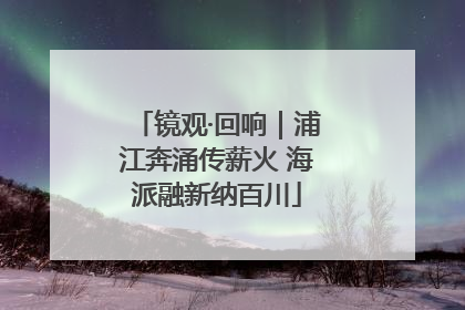 镜观·回响｜浦江奔涌传薪火 海派融新纳百川