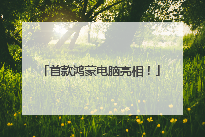 首款鸿蒙电脑亮相！