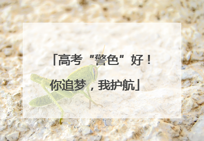 高考“警色”好！你追梦，我护航