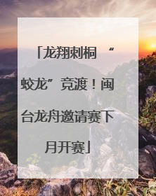 龙翔刺桐 “蛟龙”竞渡！闽台龙舟邀请赛下月开赛
