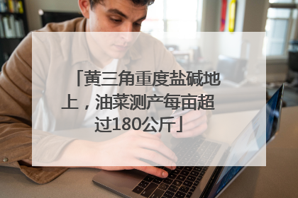 黄三角重度盐碱地上，油菜测产每亩超过180公斤