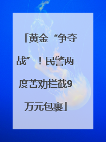 黄金“争夺战”！民警两度苦劝拦截9万元包裹