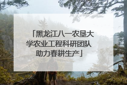 黑龙江八一农垦大学农业工程科研团队助力春耕生产