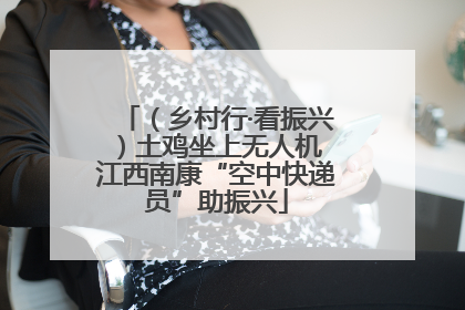 （乡村行·看振兴）土鸡坐上无人机 江西南康“空中快递员”助振兴