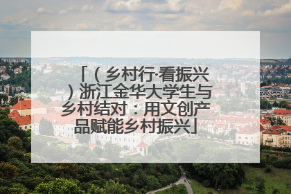 （乡村行·看振兴）浙江金华大学生与乡村结对：用文创产品赋能乡村振兴