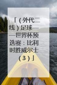（外代二线）足球——世界杯预选赛：比利时胜威尔士（3）