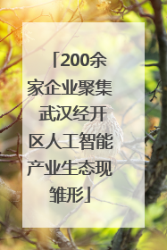 200余家企业聚集 武汉经开区人工智能产业生态现雏形