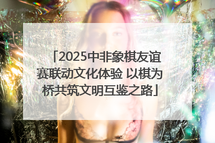 2025中非象棋友谊赛联动文化体验 以棋为桥共筑文明互鉴之路