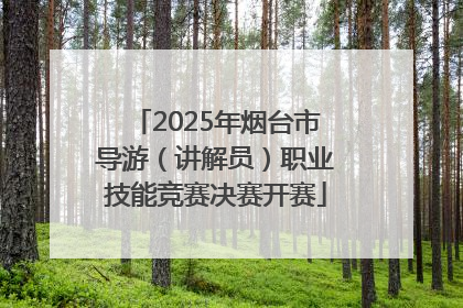 2025年烟台市导游（讲解员）职业技能竞赛决赛开赛