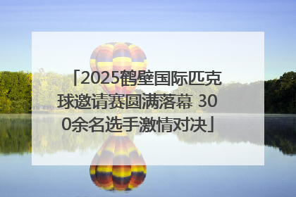 2025鹤壁国际匹克球邀请赛圆满落幕 300余名选手激情对决