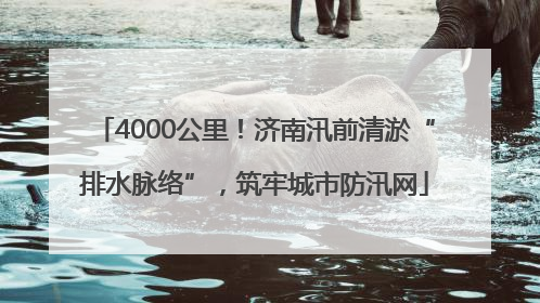 4000公里！济南汛前清淤“排水脉络”，筑牢城市防汛网