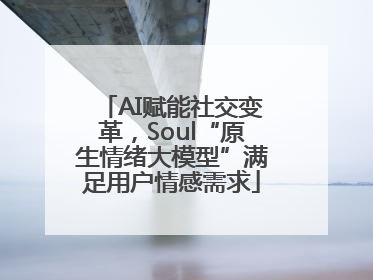 AI赋能社交变革，Soul“原生情绪大模型”满足用户情感需求